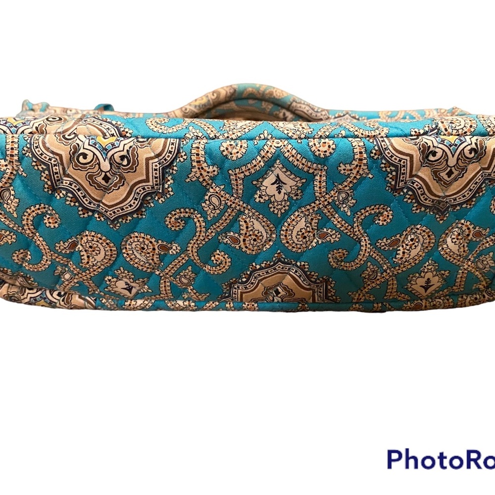 Sold🛑💙VERA BRADLEY~ Turquoise Gabby Satchel (retired pattern) - Picture 3 of 13